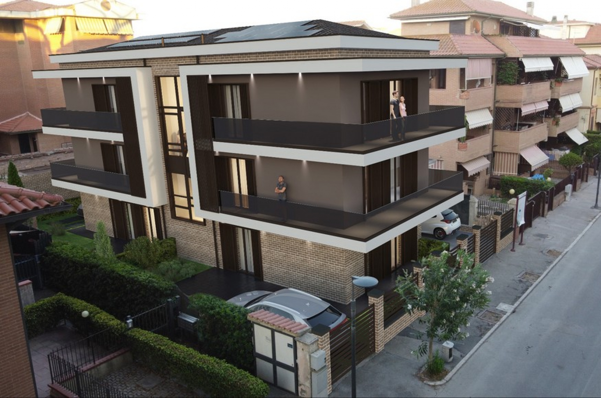 Appartamento al primo piano con terrazzo in elegante nuova costruzione - Zona Centro 