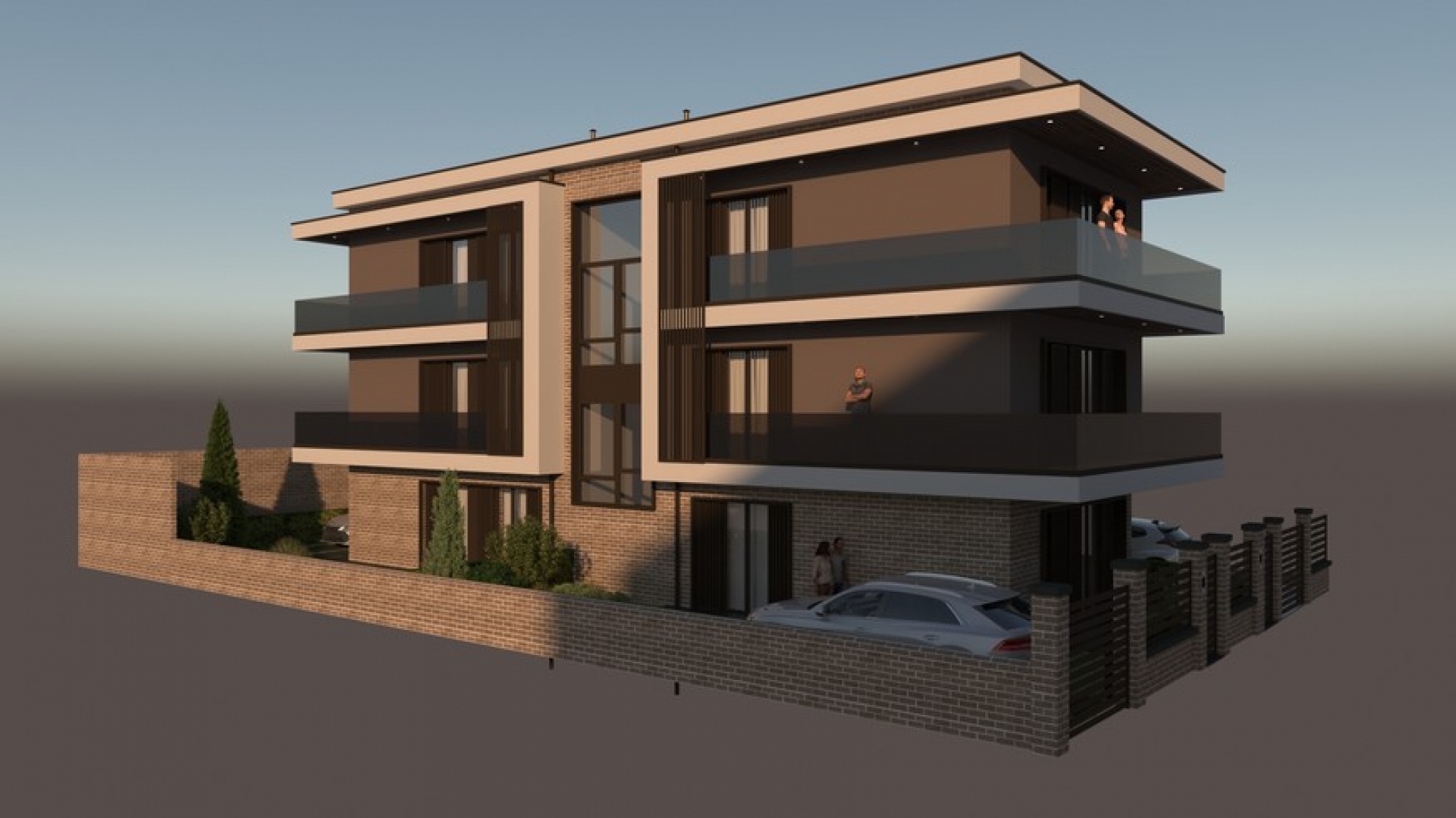 Appartamento al primo piano con terrazzo in elegante nuova costruzione - Zona Centro 