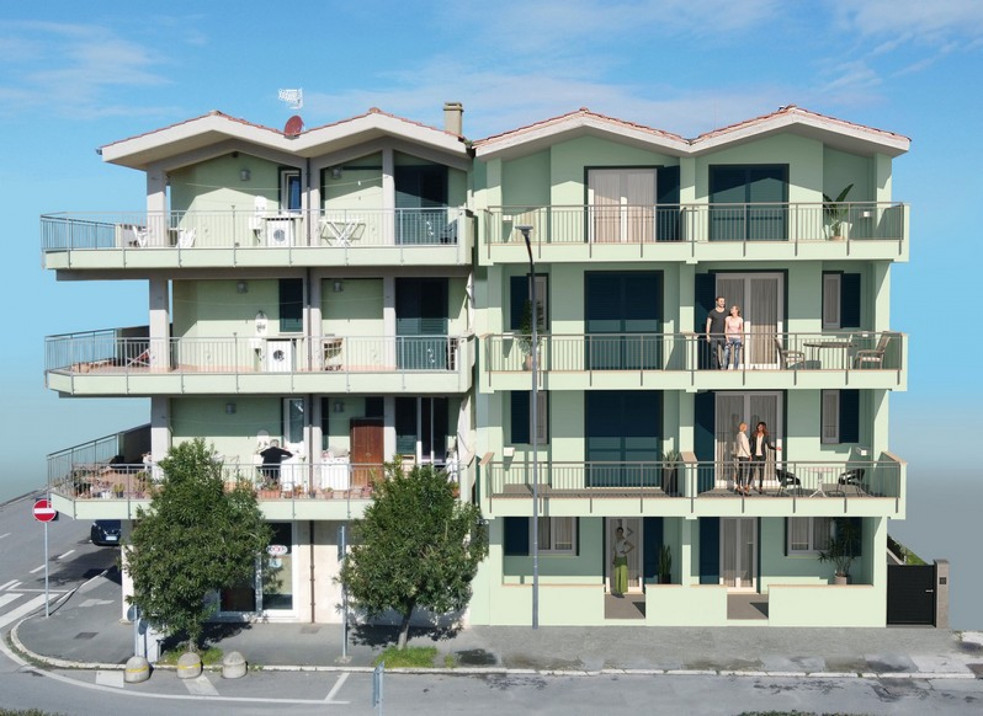 Bilocale con terrazza e ambienti ben distribuiti